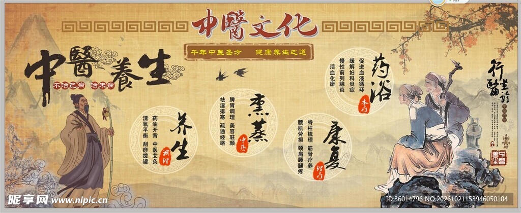 中医养生文化海报
