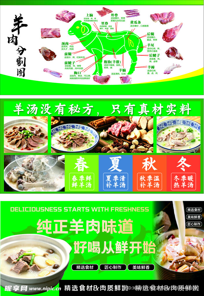全羊美食宣传海报