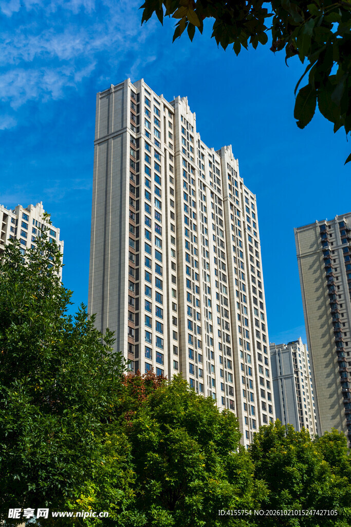 城市高层住宅建筑群