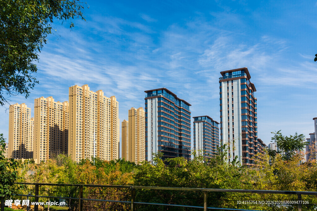 城市高层住宅建筑群