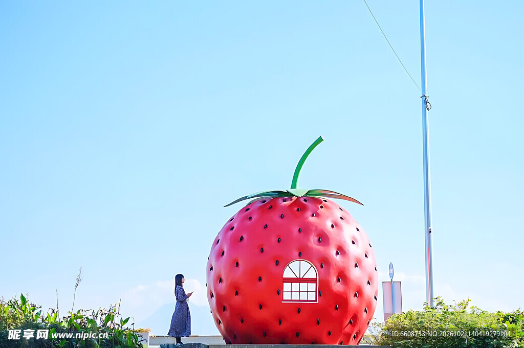 创意草莓造型小屋