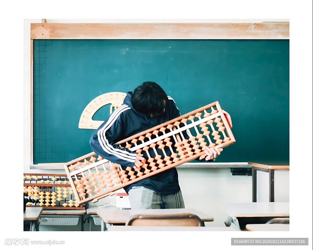 珠算教学演示场景