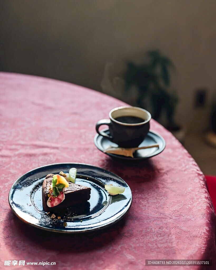 咖啡甜点惬意下午茶