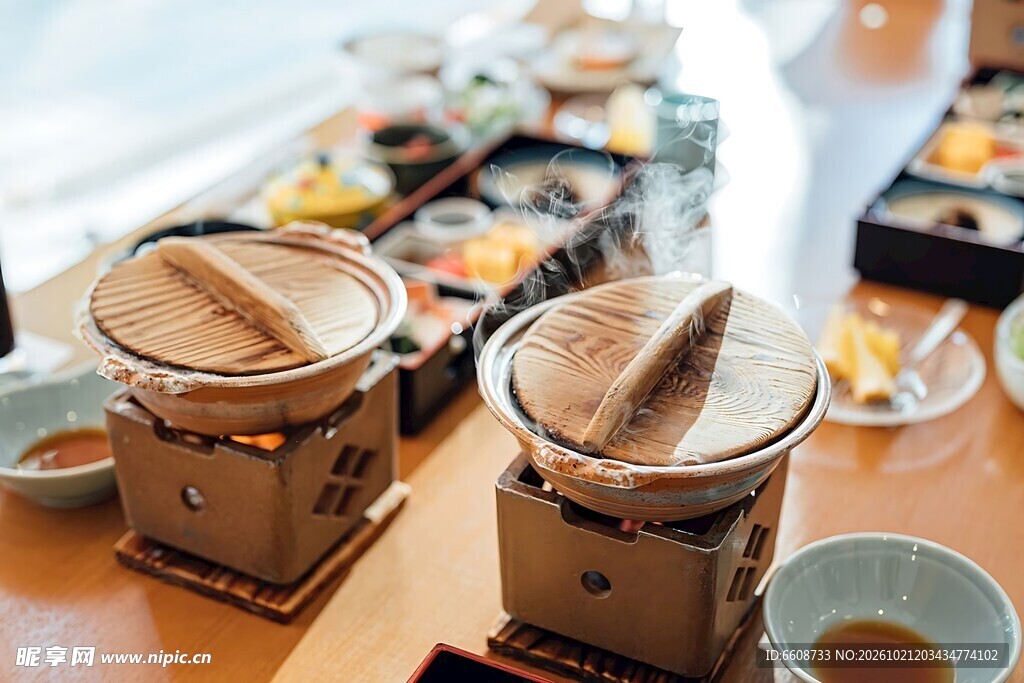 日式料理餐桌场景
