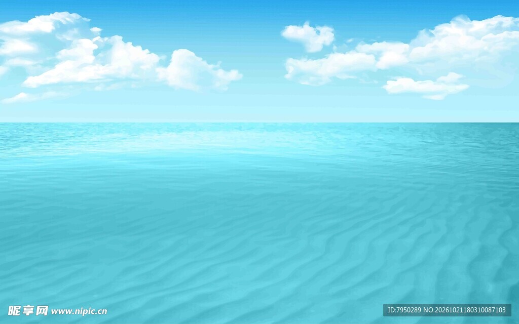 碧海蓝天唯美海景单层