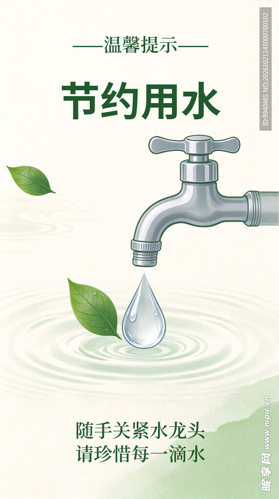 节约用水公益海报
