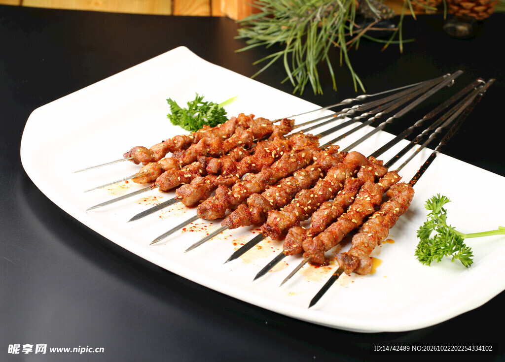 风味烤羊肉串