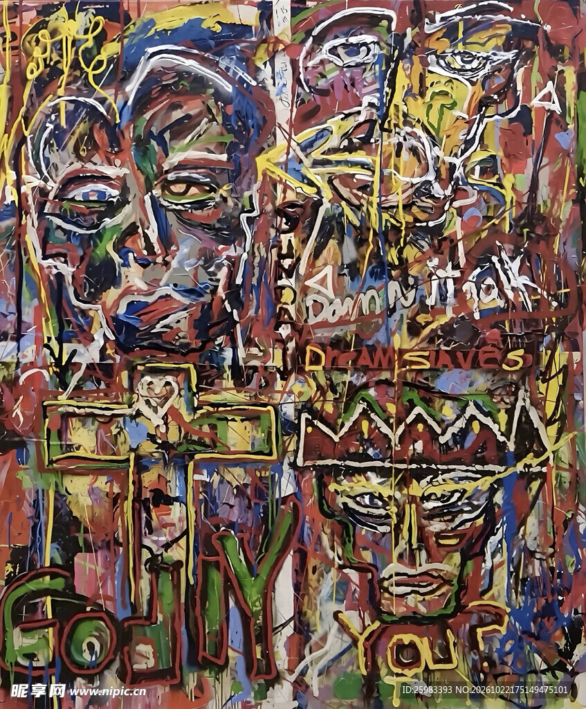 抽象油画