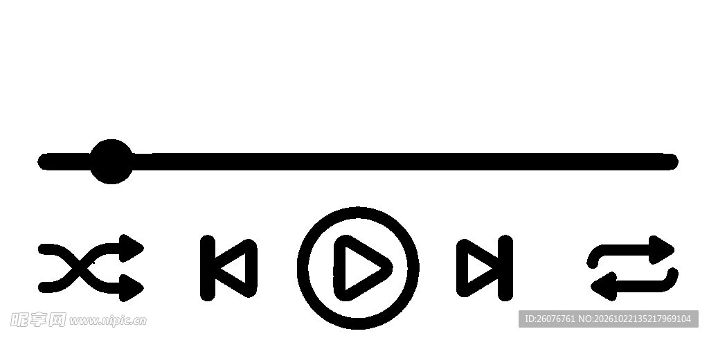 音乐播放控制图标