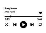 简约音乐播放器界面