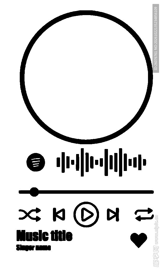 简约音乐播放器界面