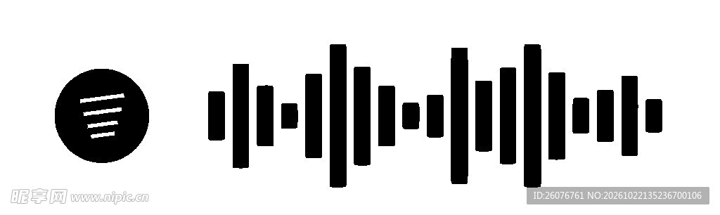 语音声波图标