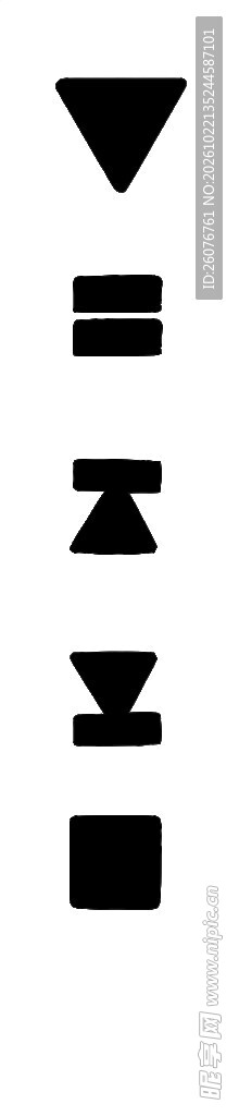竖向排序功能图标