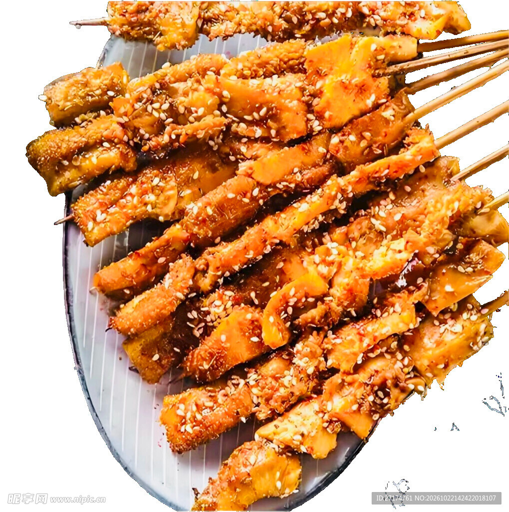 香辣烤面筋串