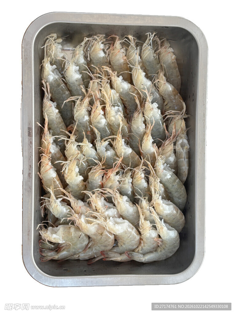 盒装新鲜小海虾