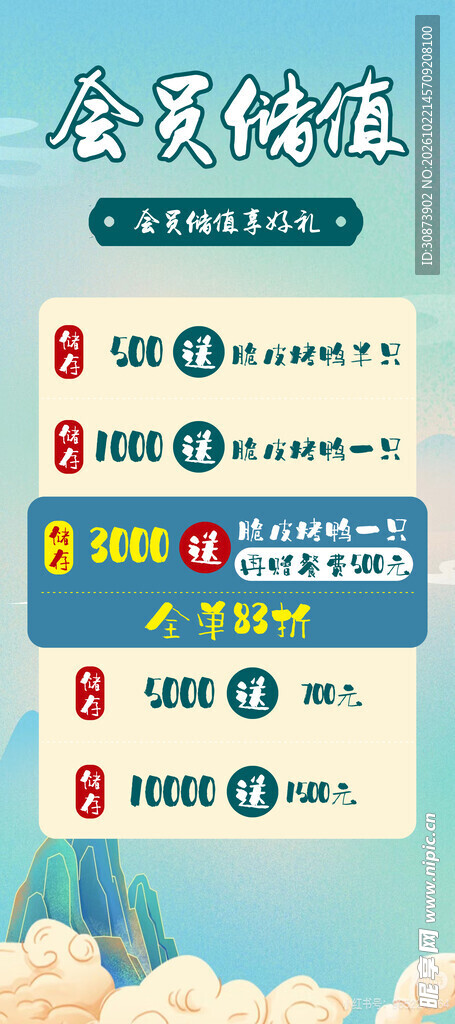 会员储值福利活动海报
