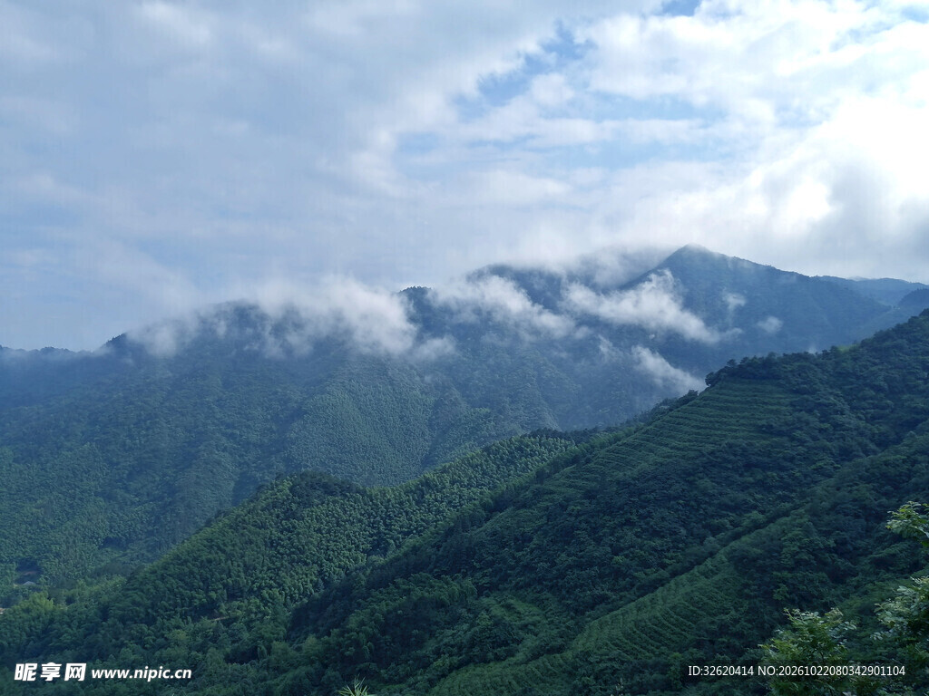 云雾青山自然风光