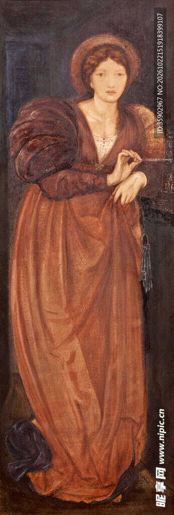 古典女性人物油画