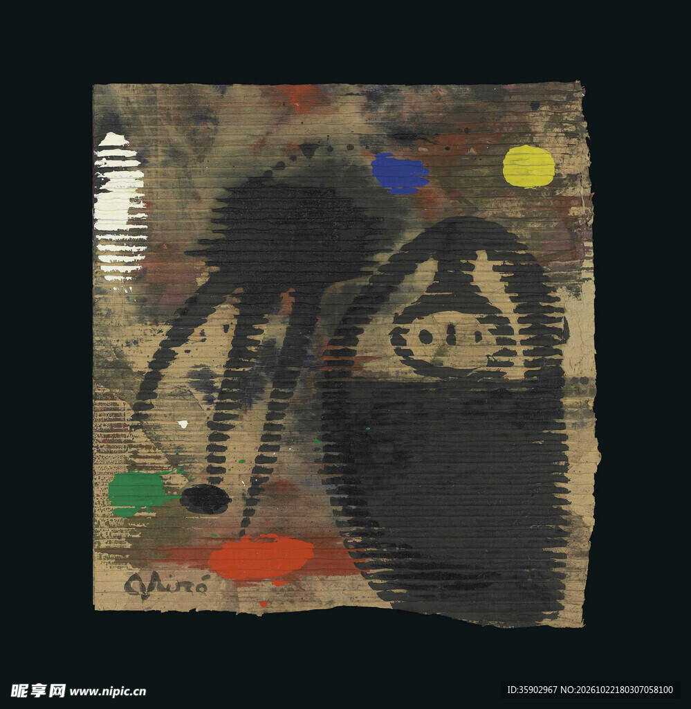 复古抽象艺术画