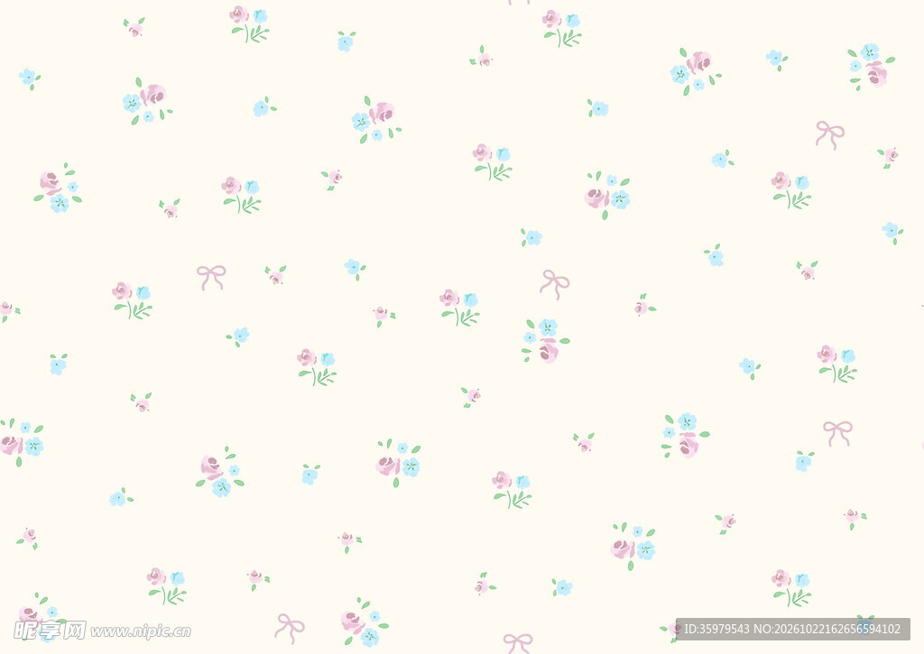 清新碎花无缝背景