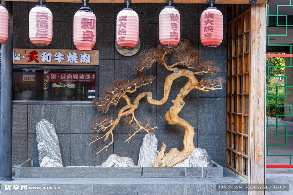 中式店铺古风造景