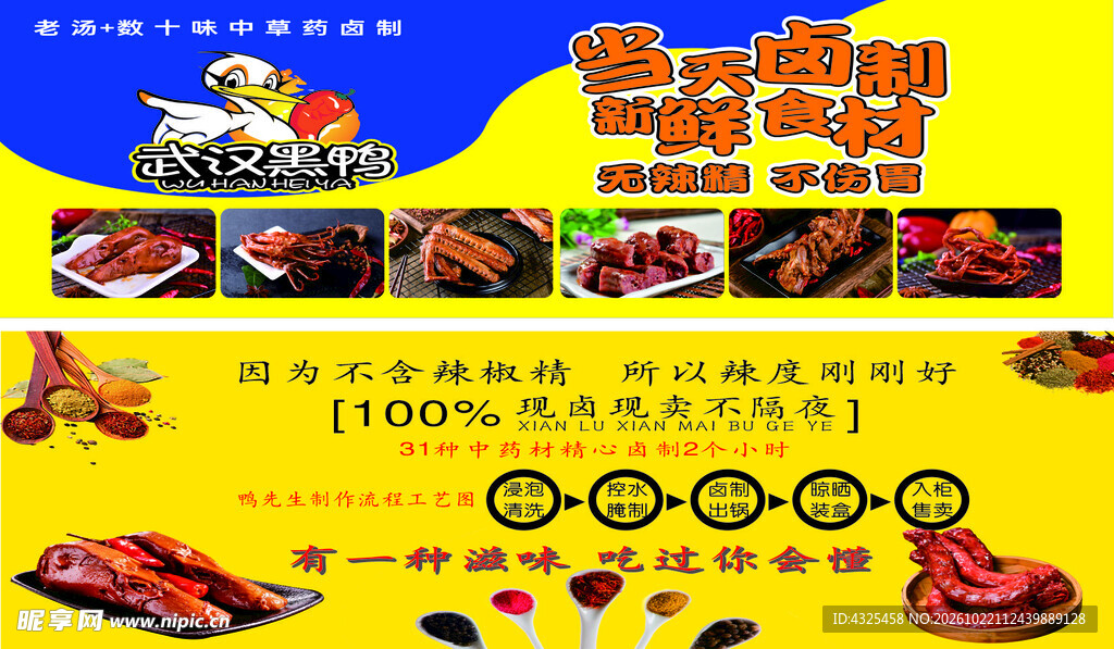 卤味熟食宣传海报