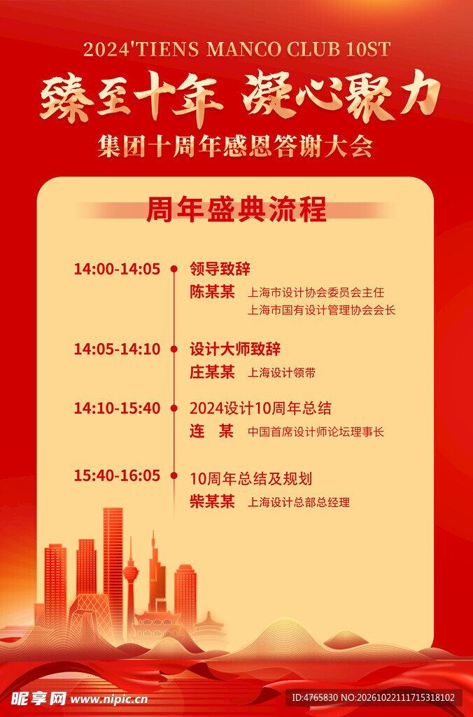 会议流程表