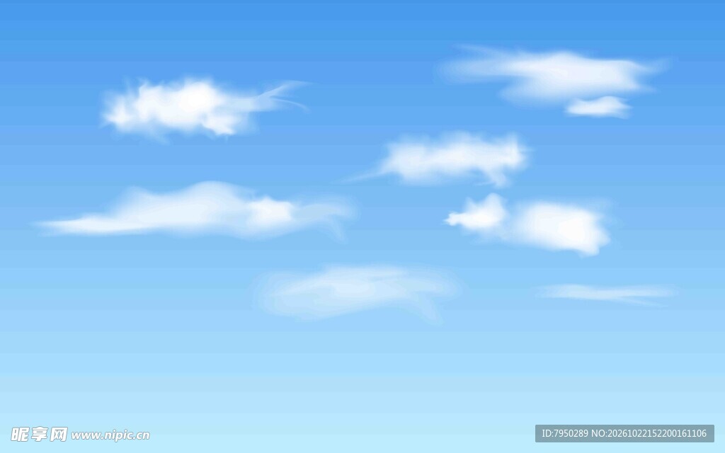 蓝天白云晴朗天空合层