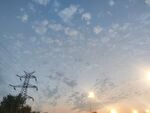 照片 蓝天 路灯