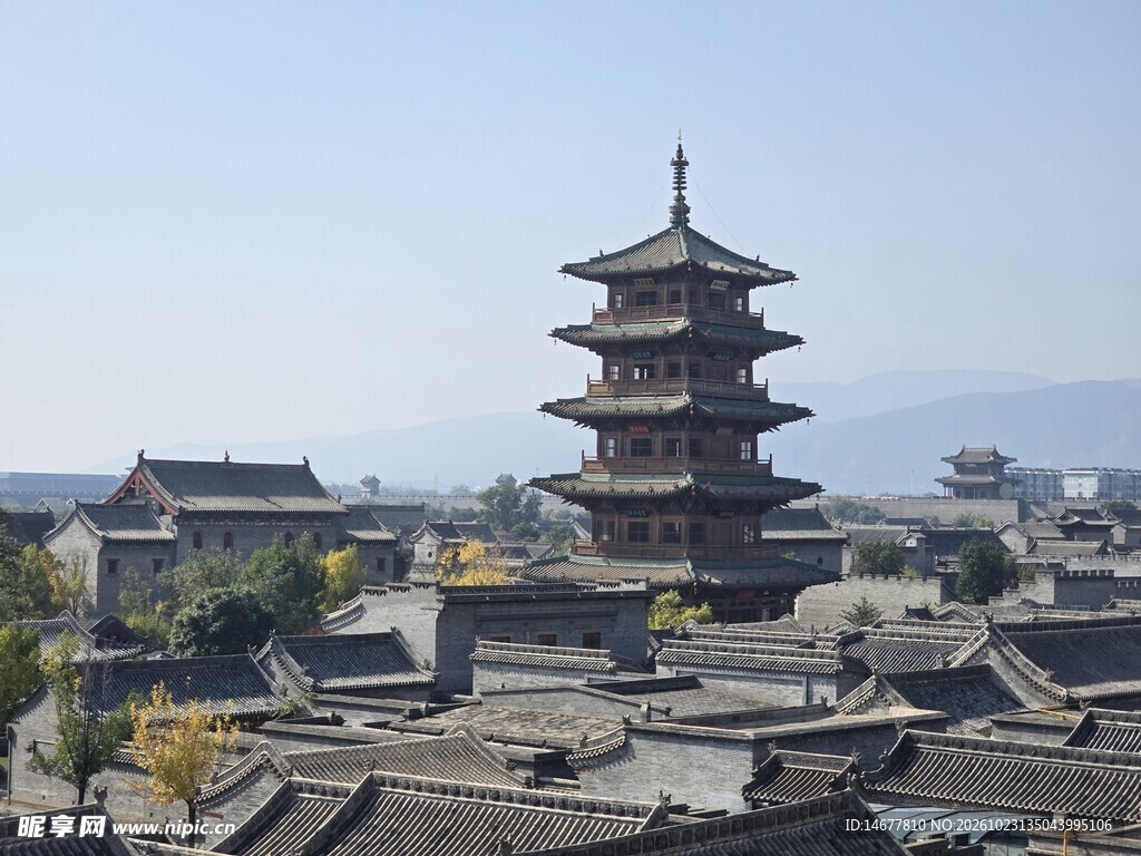太原古县城晋阳福塔
