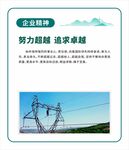 电力企业精神宣传展板