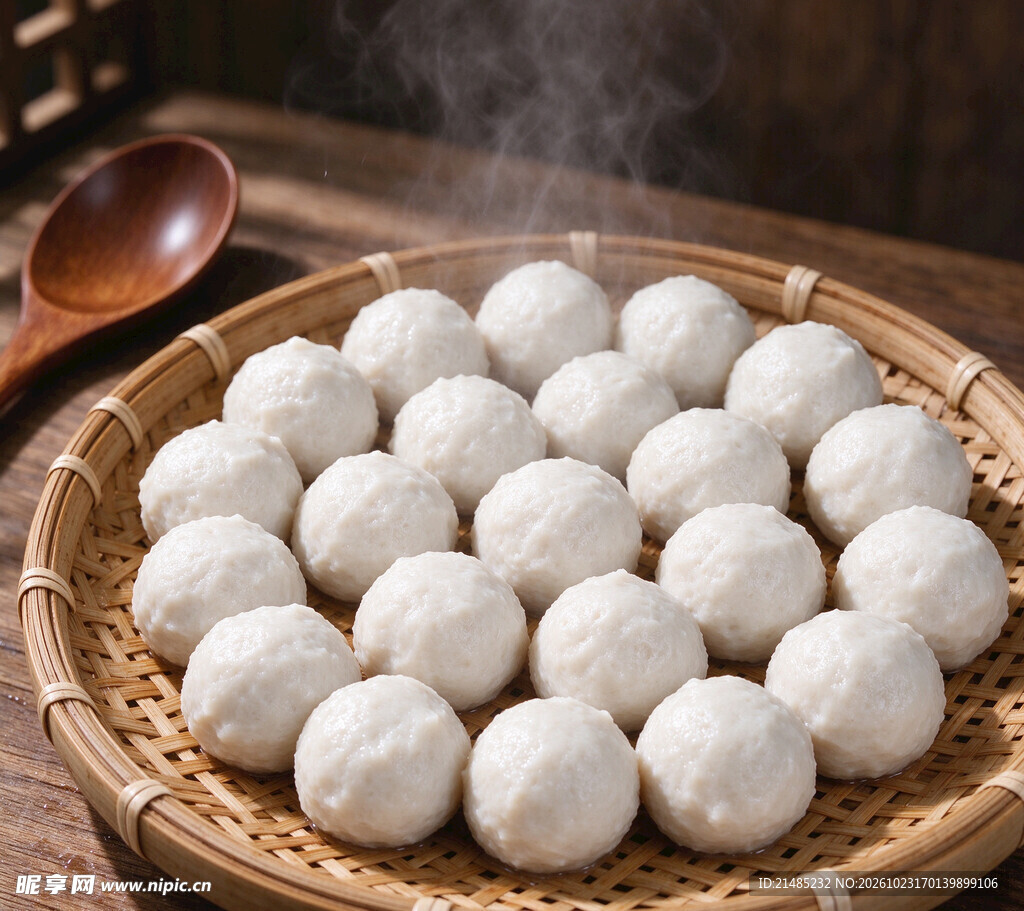 手工现蒸鲜鱼丸