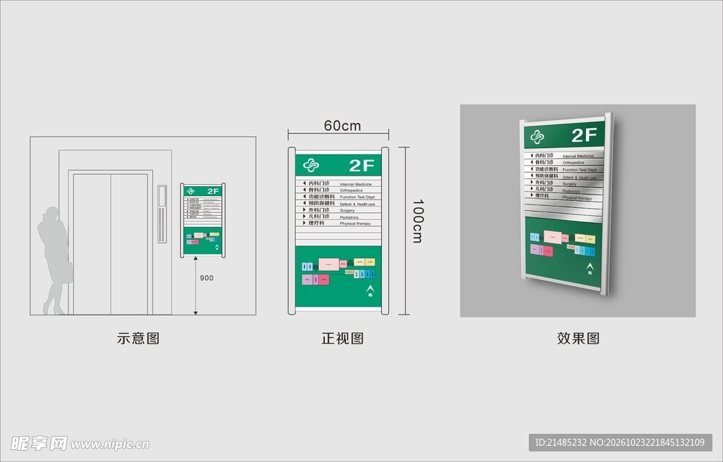 医院科室牌
