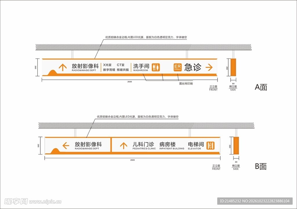 医院导视牌