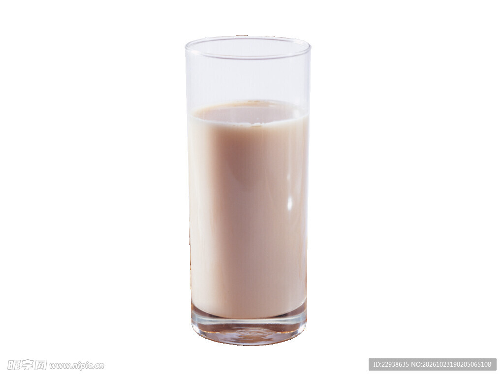 玻璃杯装奶茶