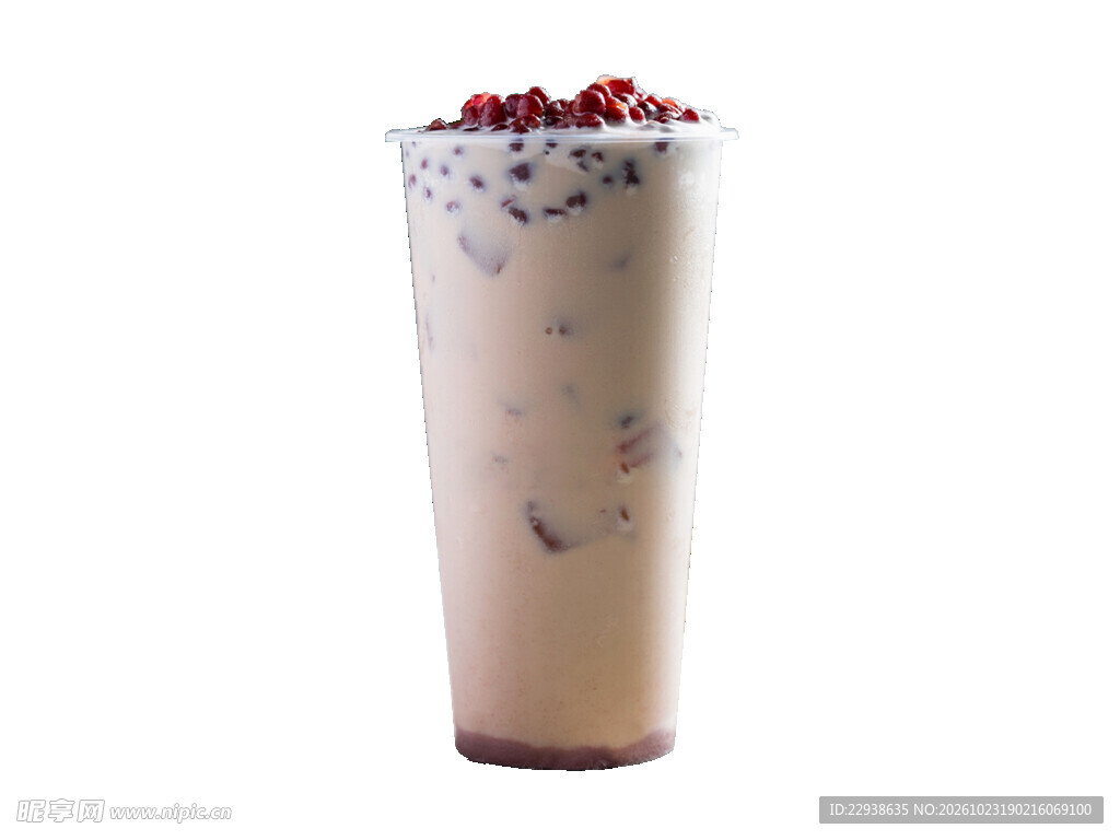 杯装红豆奶茶