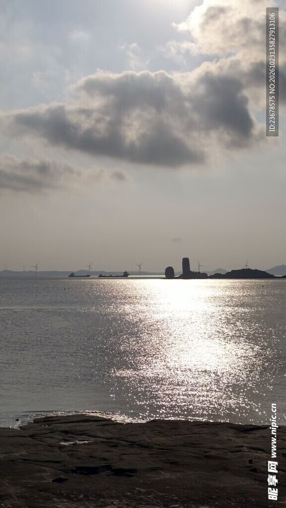 海面落日风光