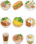 美食卡通插画