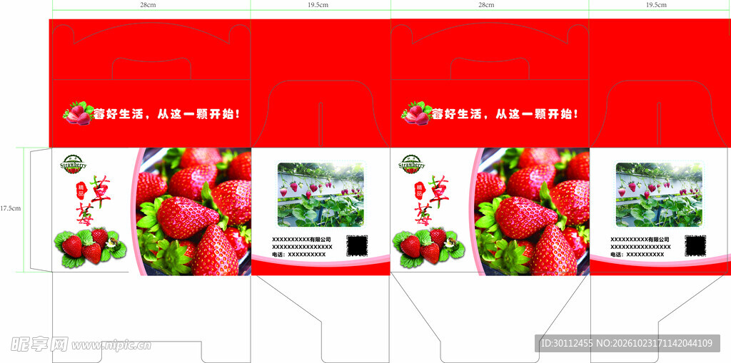 草莓包装外箱
