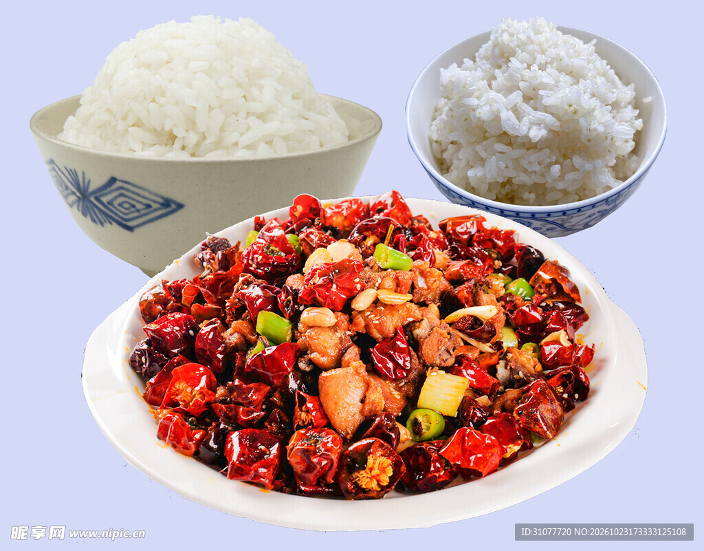 辣子鸡配米饭套餐
