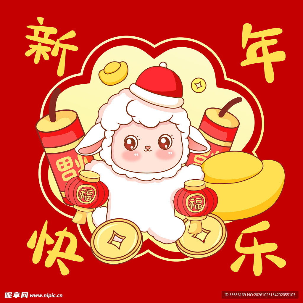 卡通小羊