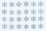 雪花图标素材