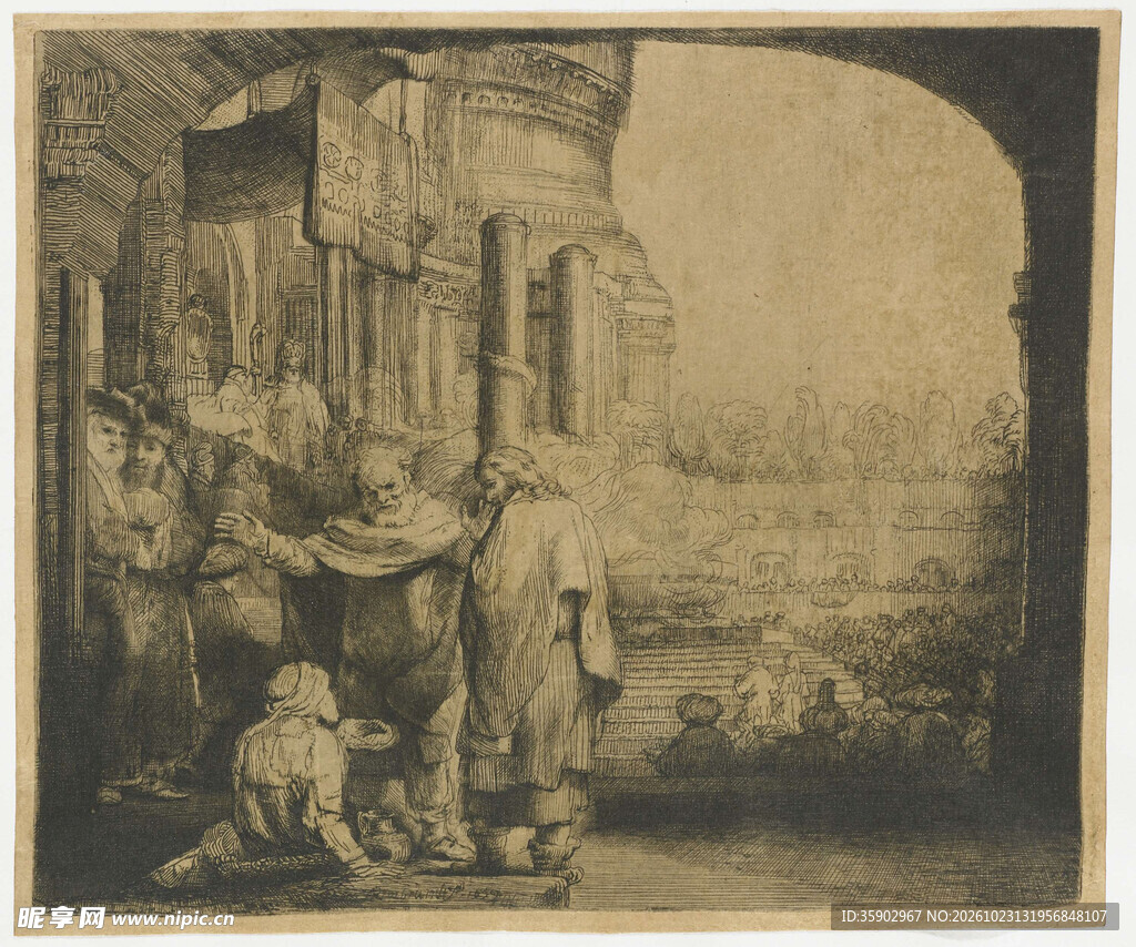 复古欧式街景版画