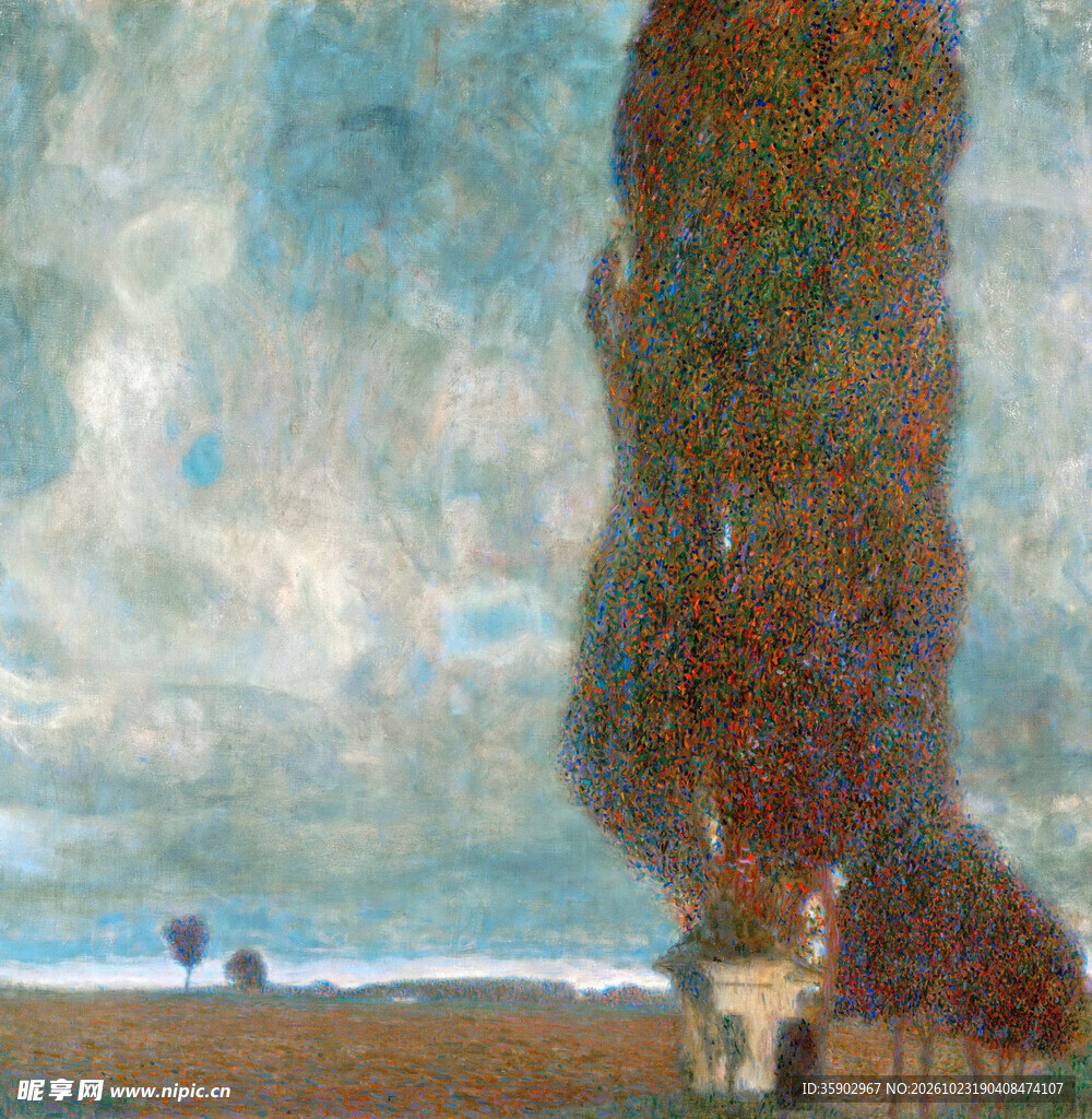 郊野风景油画