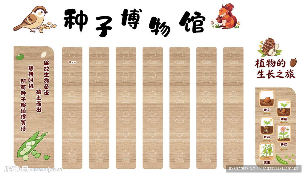 种子博物馆文化墙