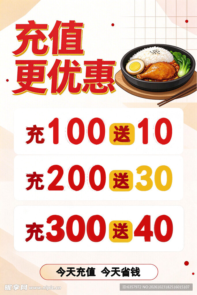 餐饮充值优惠活动
