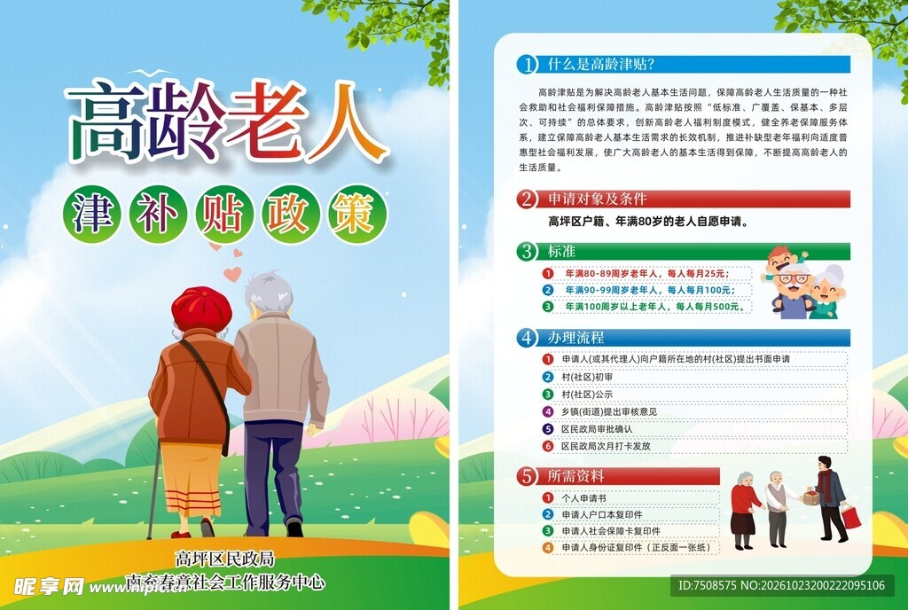 高龄老人健康宣传海报