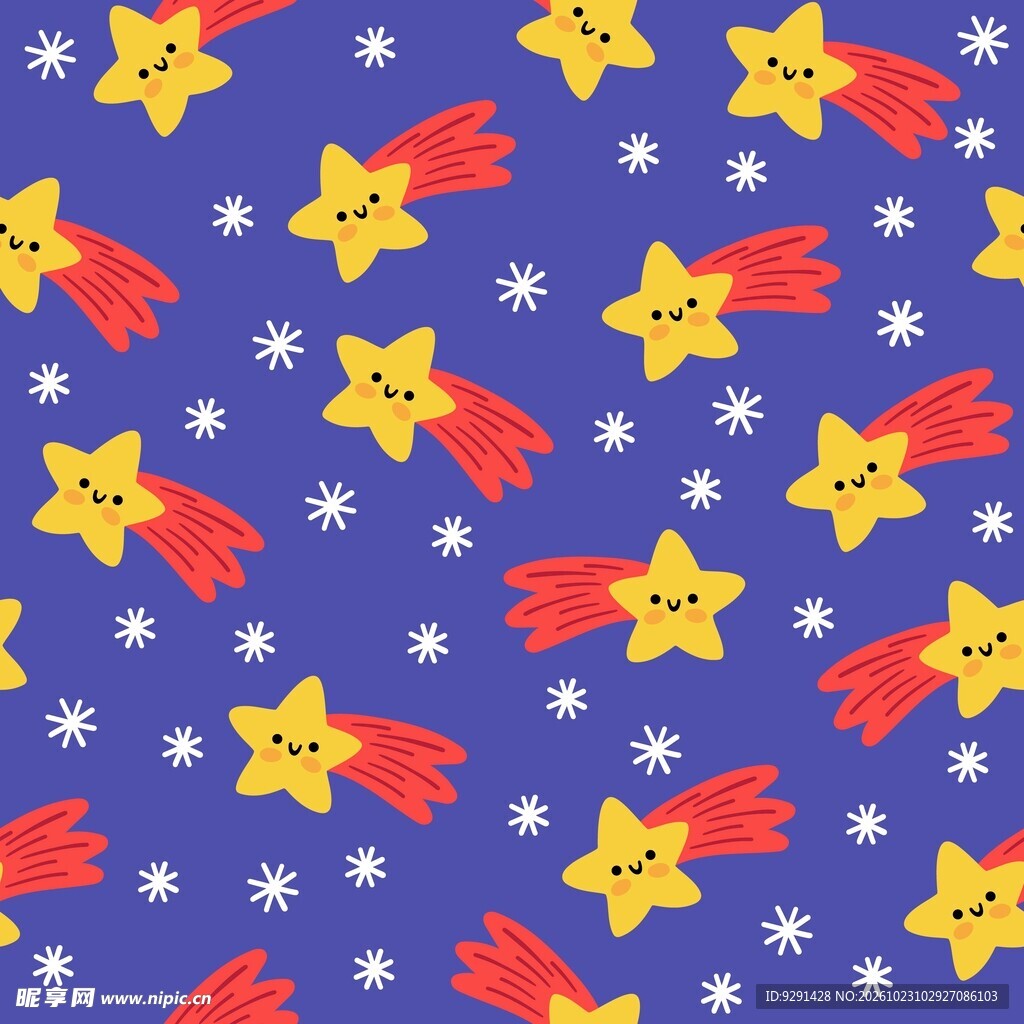 流星卡通底纹