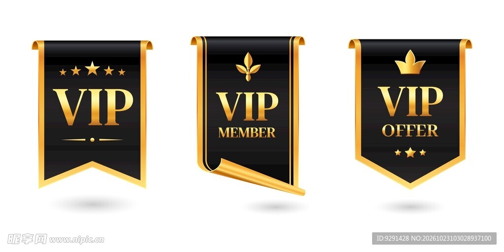 VIP 标签素材