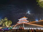 正定南门城楼夜景
